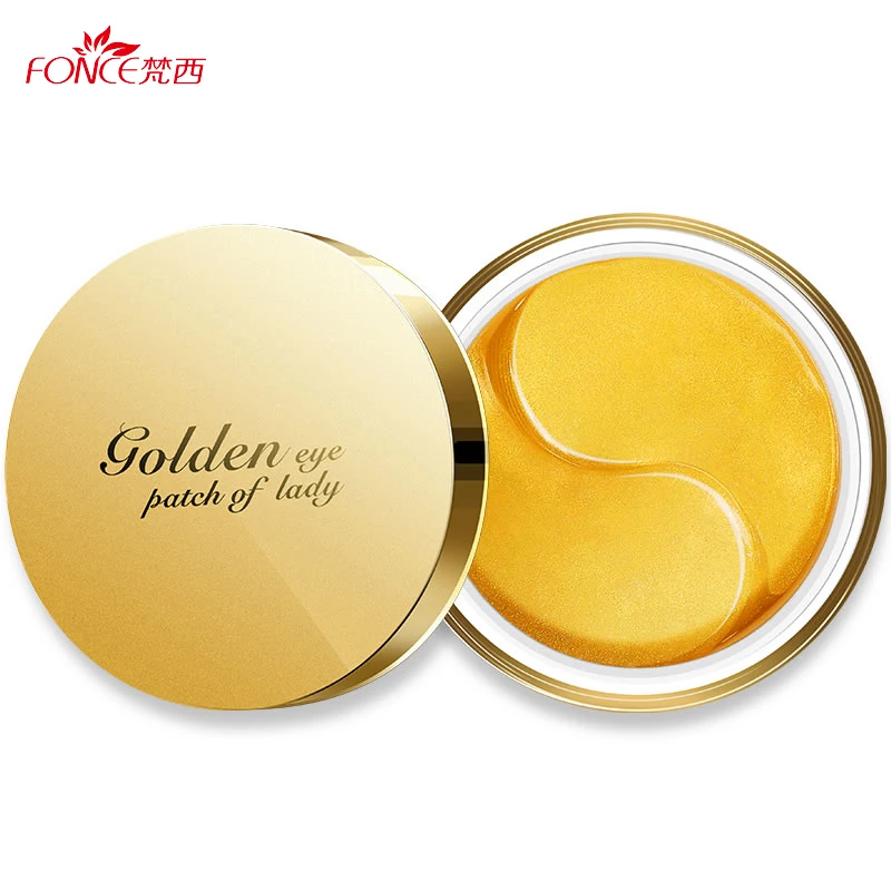 

Fonce 24K Gold Crystal Collagen Gel Eye Patches 60pcs Sleep Mask Remover Wrinkle Anti Age Eyebag Treatment Dark Circles