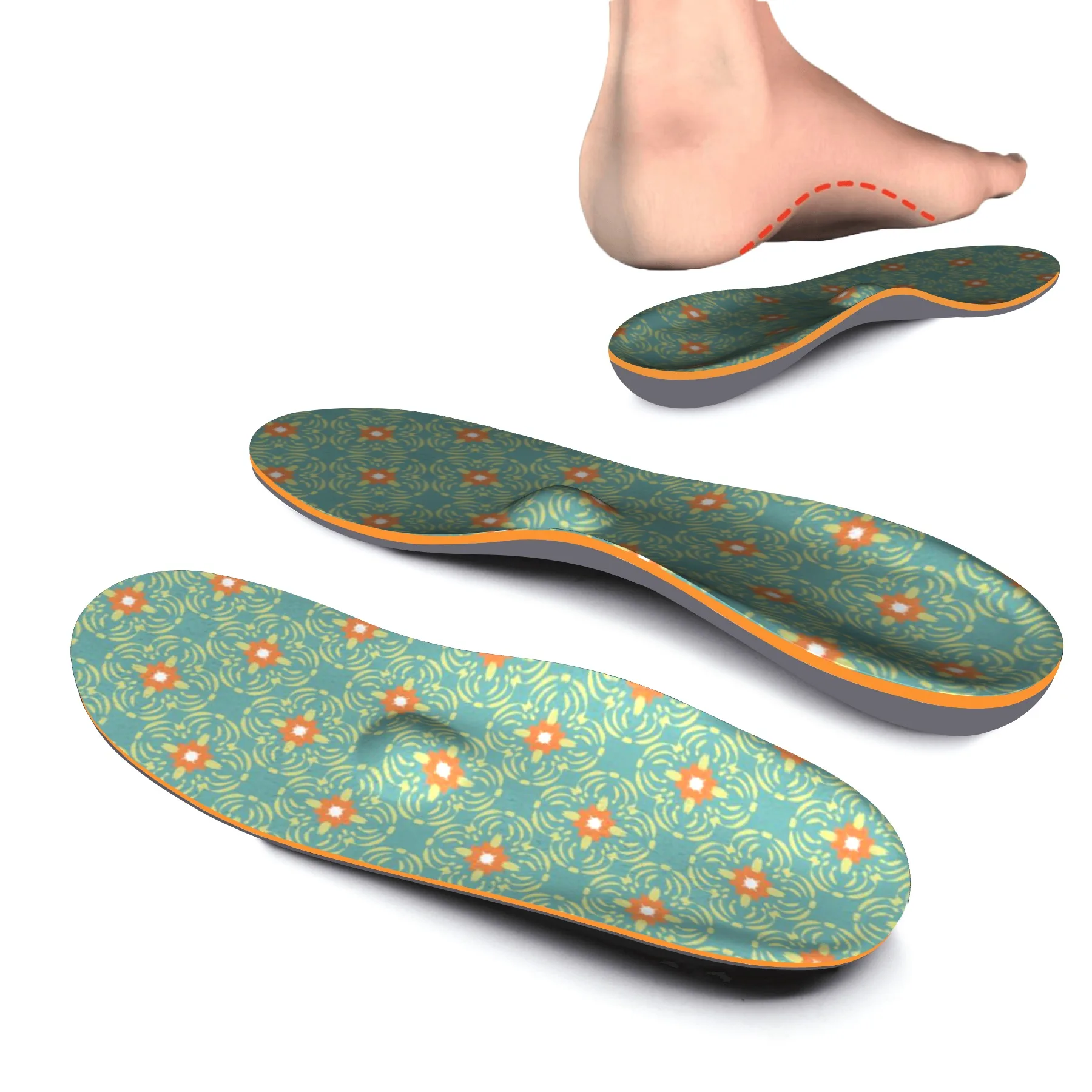 Arch Support Plantar Fasciitis Metatarsal Orthopedics Insoles Sneakers Flat Feet Heel Spurs Orthopedic Pads Spots Black White