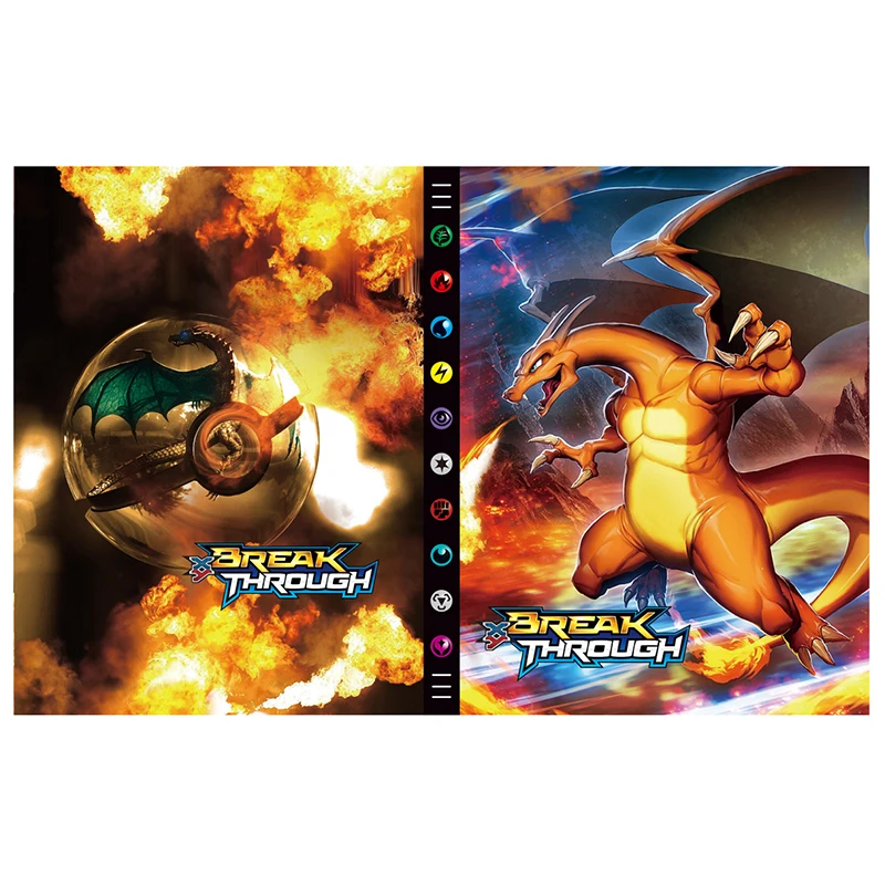 

Альбом с 9 карманами для аниме «Покемон», книга с аниме «Vmax Gx», коллекция карты навигации Pokemon, папка для бумаг, большая емкость, 432 шт.