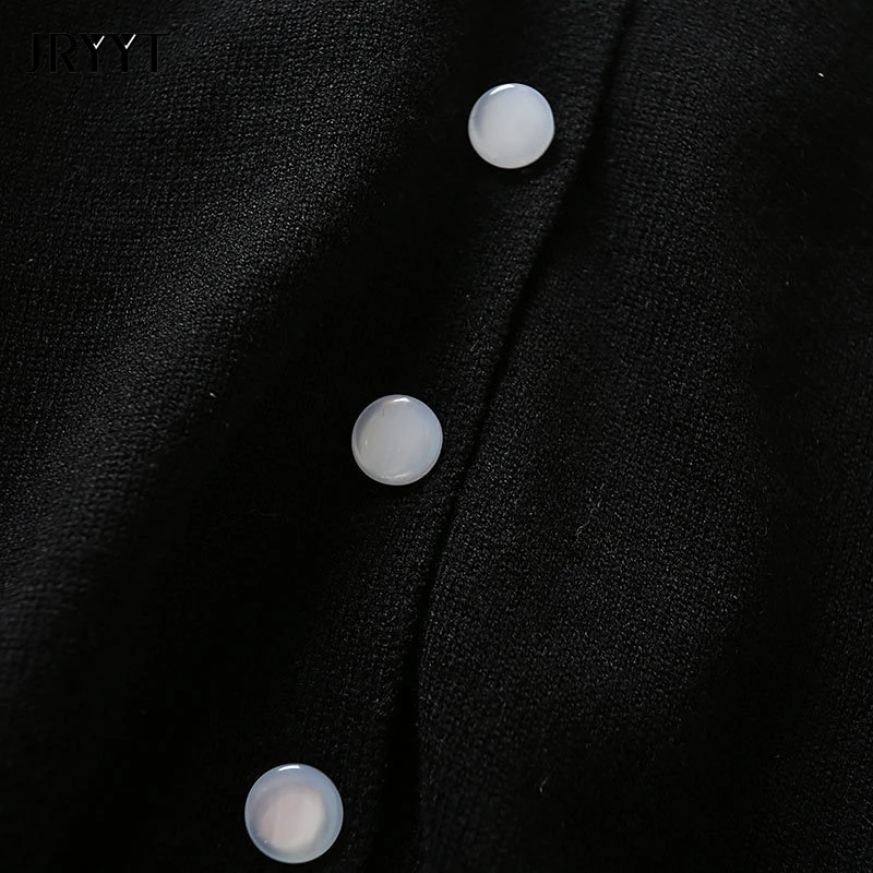 

Women's Casual Patchwork Single-breasted Knitted Sweater Long Sleeve Turn-down Collar Cotton Pullover Early Autumn