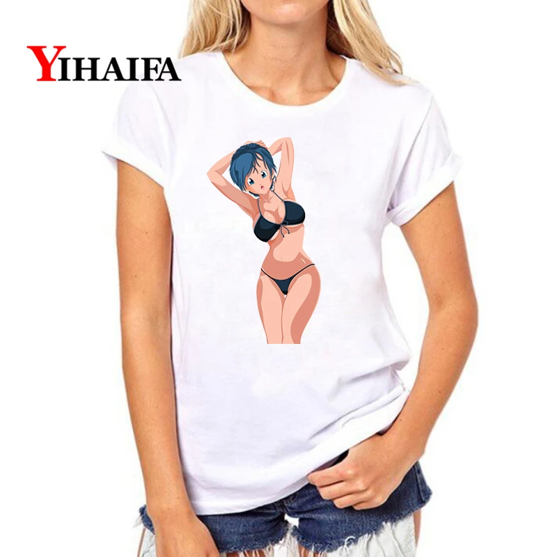 YIHAIFA женская футболка Сексуальная с принтом Bulma рисунком Dragon ball аниме для девочек
