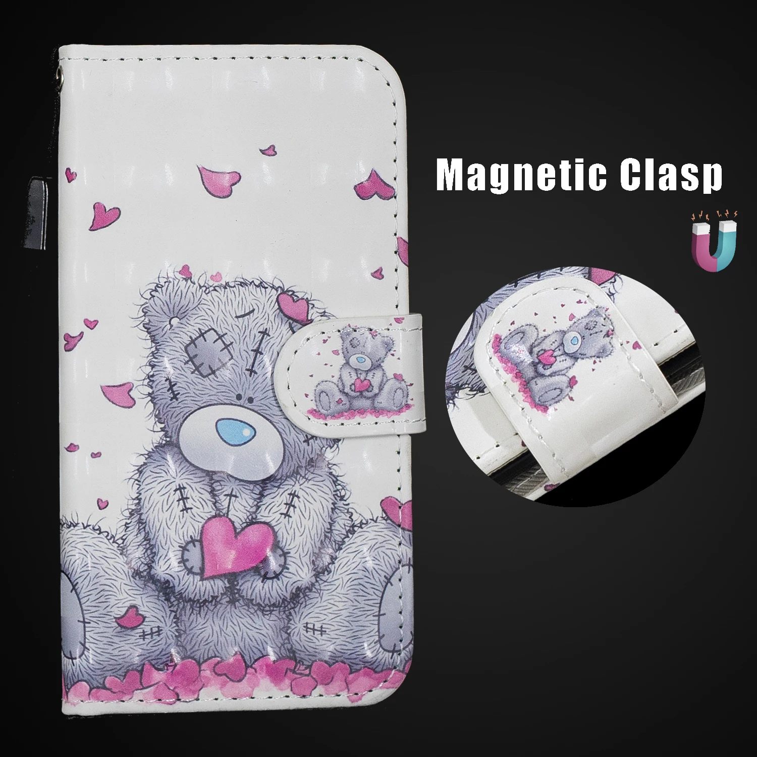 3D кожаный чехол для телефона для huawei P10 P20 P30 Коврики 10 20 30 Lite рro Y5 Y6 Y7 Prime P Smart Z флип-чехол, корпус