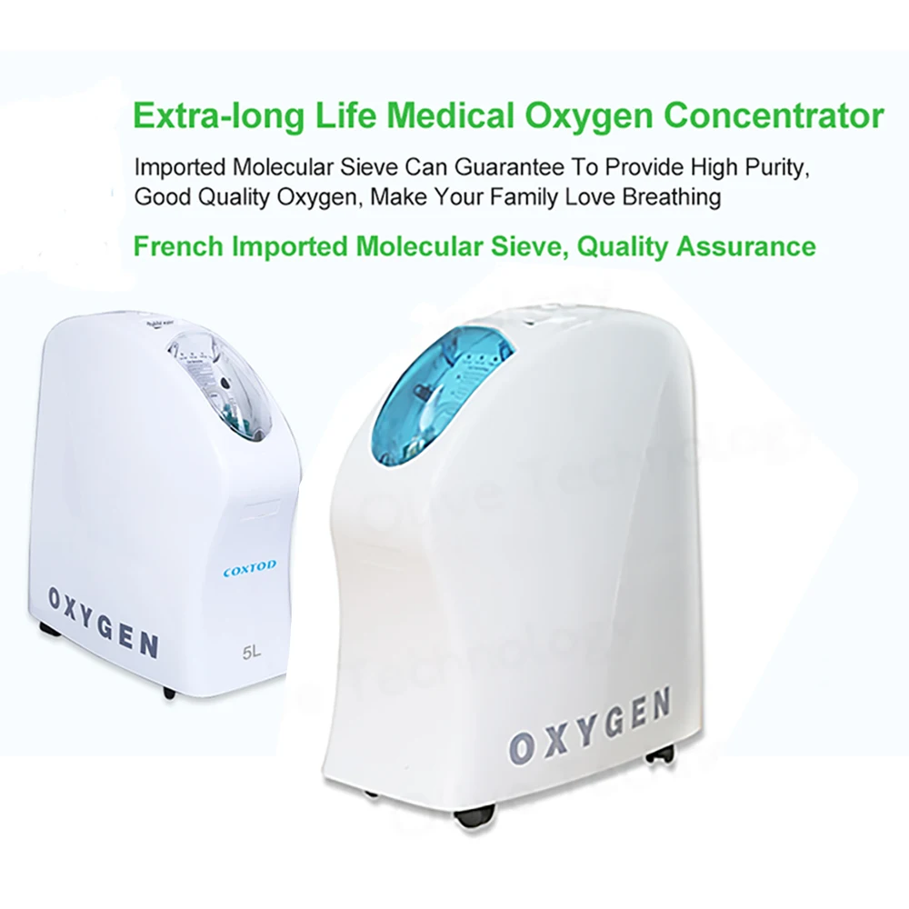 

COXTOD 1-5L/min Home Care Medical Electric Oxygen Concentrator Mobile Oxygen Making Device Oxygen Generating Machine