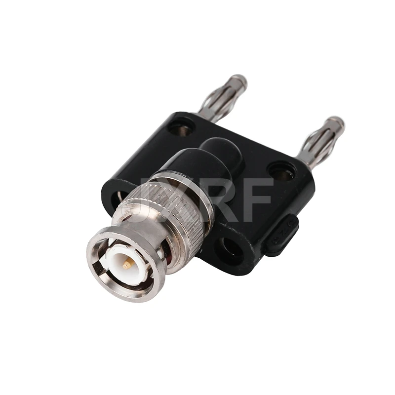 JXRF BNC male Female to two dual 4mm банановый зажим female jack