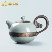 dragon ball teapot ceramic luxury art tea infuser kung fu chinese kettle puer fashion home chaleira table teaware ed50ch