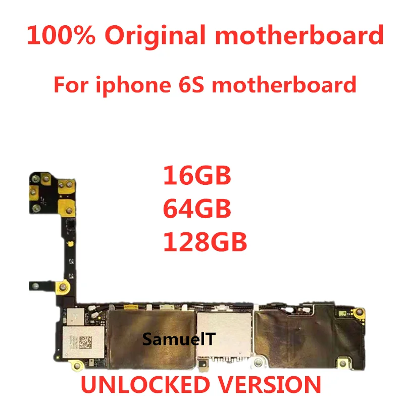 Оригинальная разблокированная материнская плата SamuelT для iphone 6s без/с Touch ID 4 7