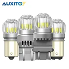AUXITO 2X P21W Светодиодная лампа 1156 BA15S BAY15D P215 W светодиодный ная лампа T20 7443 SRCK W21W W215 W светодиодный T15 W16W автомобильные указатели поворота 12 В