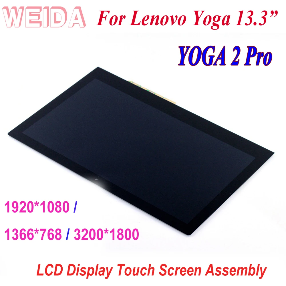 Сменный ЖК-дисплей WEIDA 13 3 дюйма для Lenovo YOGA2 Pro YOGA 2 с сенсорным экраном в сборе 1920X1080