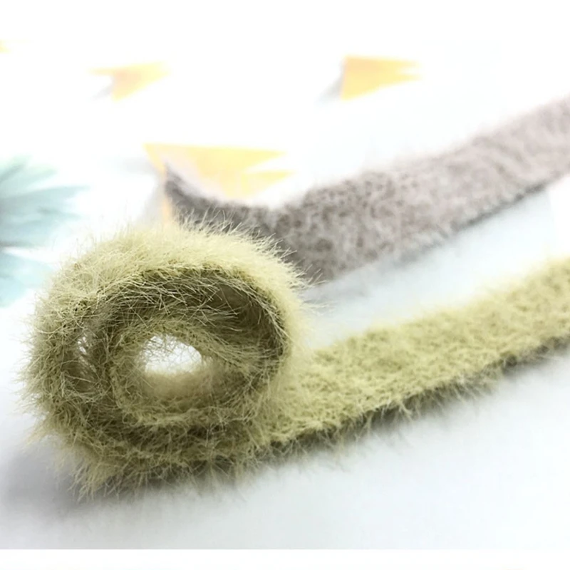 Новинка Осень-зима кружевные аксессуары 1 см Плюшевые Вязаные заколки для волос