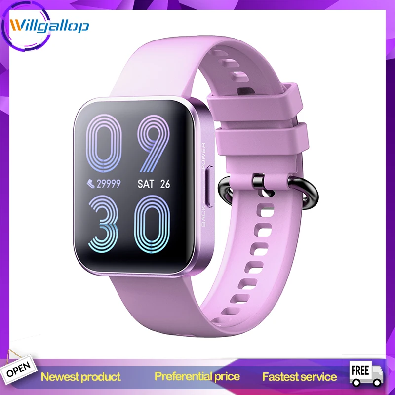 

Смарт-часы Willgallop C17, 1,71 дюйма, с пульсометром, IP68, с аккумулятором 220 мА · ч, для IOS и Android