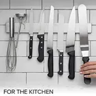 Магнитный держатель для ножей из нержавеющей стали, настенный стеллаж для кухни и бара, 30 см, 40 см, 50 см