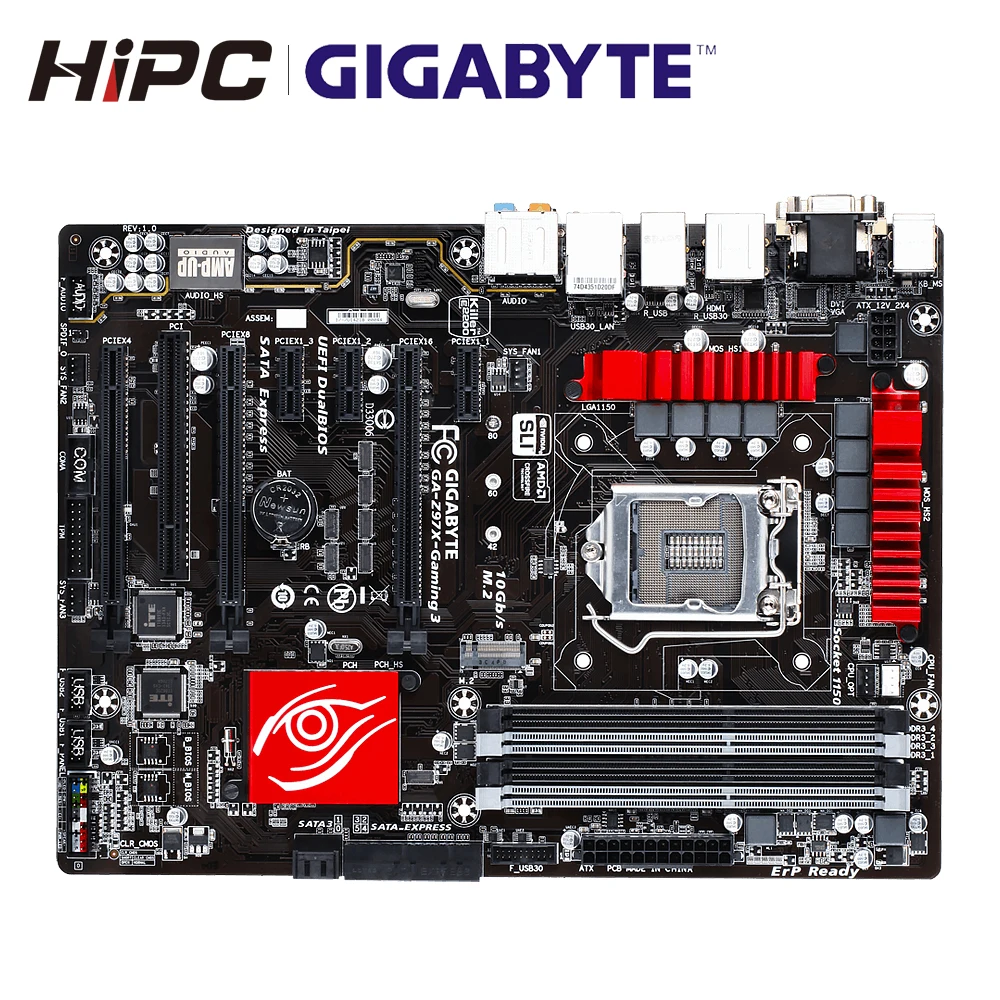 Gigabyte GA-Z97X-Gaming 3 рабочего Материнская плата Z97X-Gaming Z97 LGA 1150 DDR3 32G SATA3 USB3.0 DVI HDMI M.2 блок