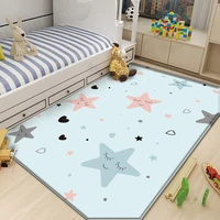 childrens flannel carpet star pattern alfombra habitaci%c3%b3n for baby play round mat in the living room rectangle tapis de chambre