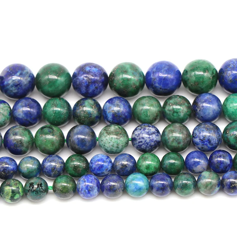 Натуральный Phoenix Lapis Lazuli Бусины круглые каменные бусины для изготовления