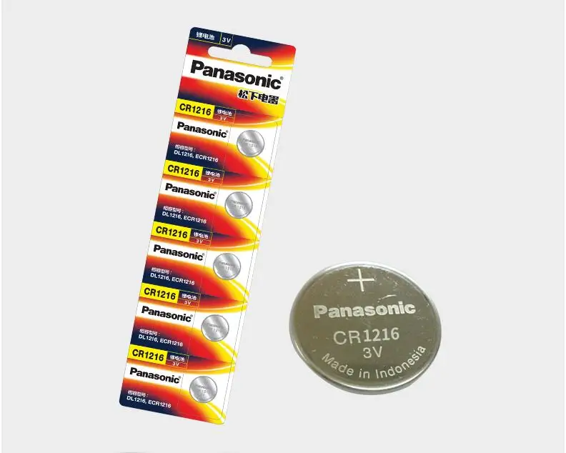 

40pcs/lot Panasonic CR1216 ECR1216 DL1216 BR1216 LM1216 5034LC CR 1216 3V Lithium Battery Button Coin Batteries Cell