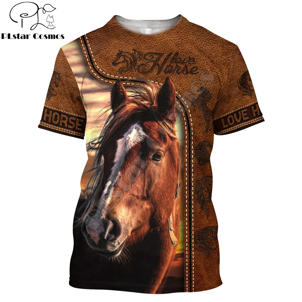 

Beautiful Animal Horse 3D All Over Printed Men t shirt Summer Harajuku Casual short Sleeve Tee shirts Unisex tops TX-23