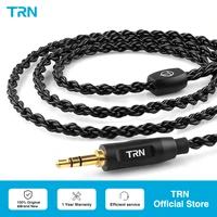 trn a3 6 core earphones cable high purity copper cable with 3 5mm mmcx2pin connector for trn v90 v30 v80 trn mt1 vx pro ta1