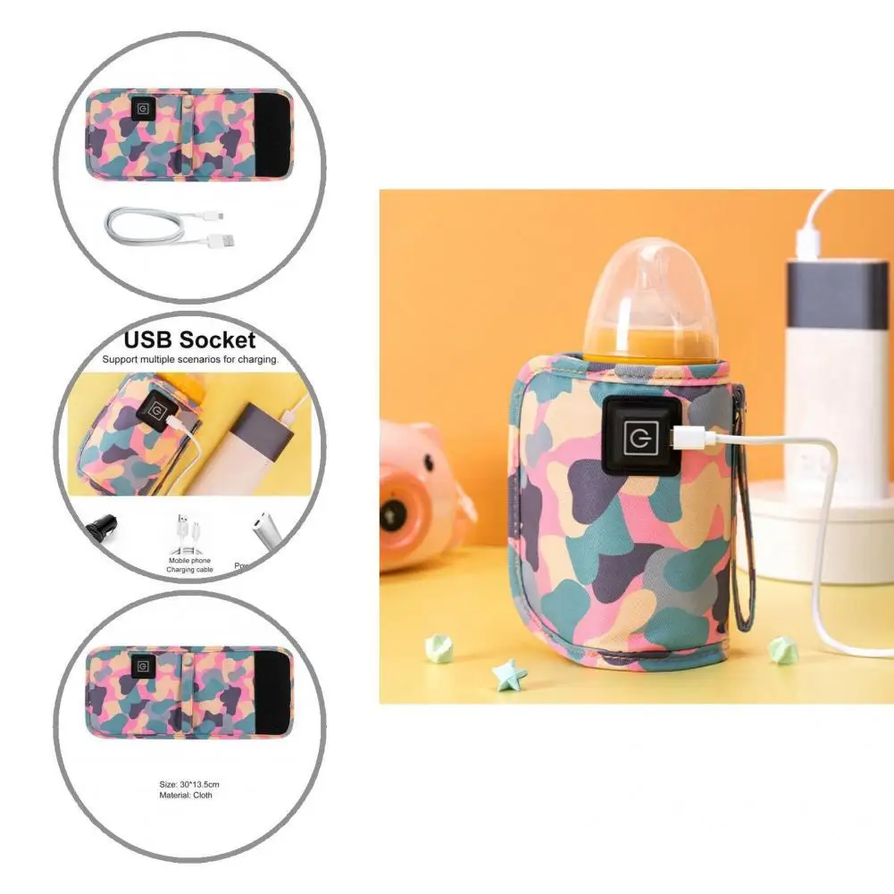 

Полезный прочный изоляционный мешок для подогрева детских бутылочек с USB-разъемом