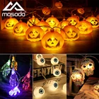 Mosodo Хэллоуин СВЕТОДИОДНАЯ Гирлянда s, Мерцающая вечерние, гирлянда светильник украшение, Череп, тыква, летучая мышь, уличсветильник гирлянда