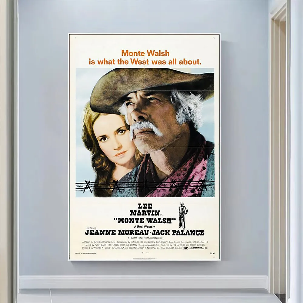 

CP1712 Monte Walsh (2) Classic Hot Movie Print Silk Fabric Poster Indoor Wall Art Decor Gift