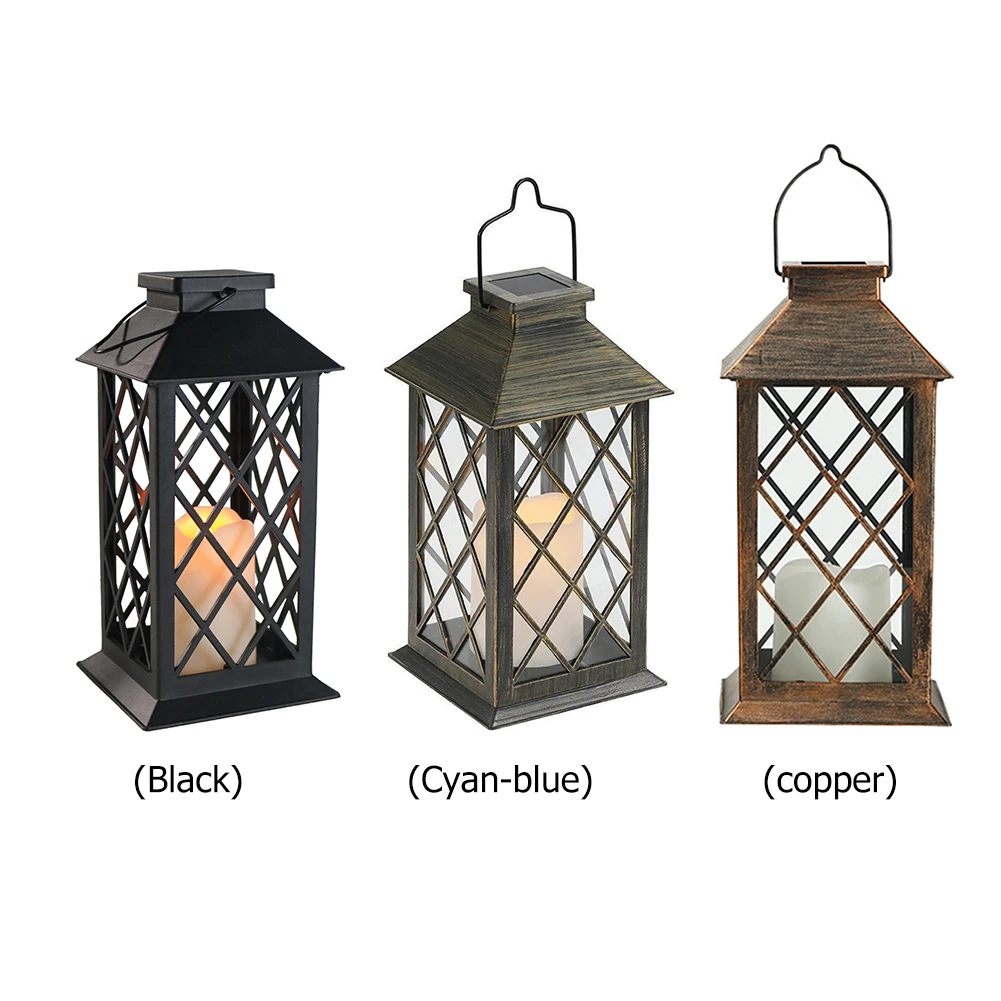 

Solar LED Lights Retro Candle Twinkle Light Waterproof Outdoor Garden Hanging Decoration Lantern Solar Powered Street Lamp