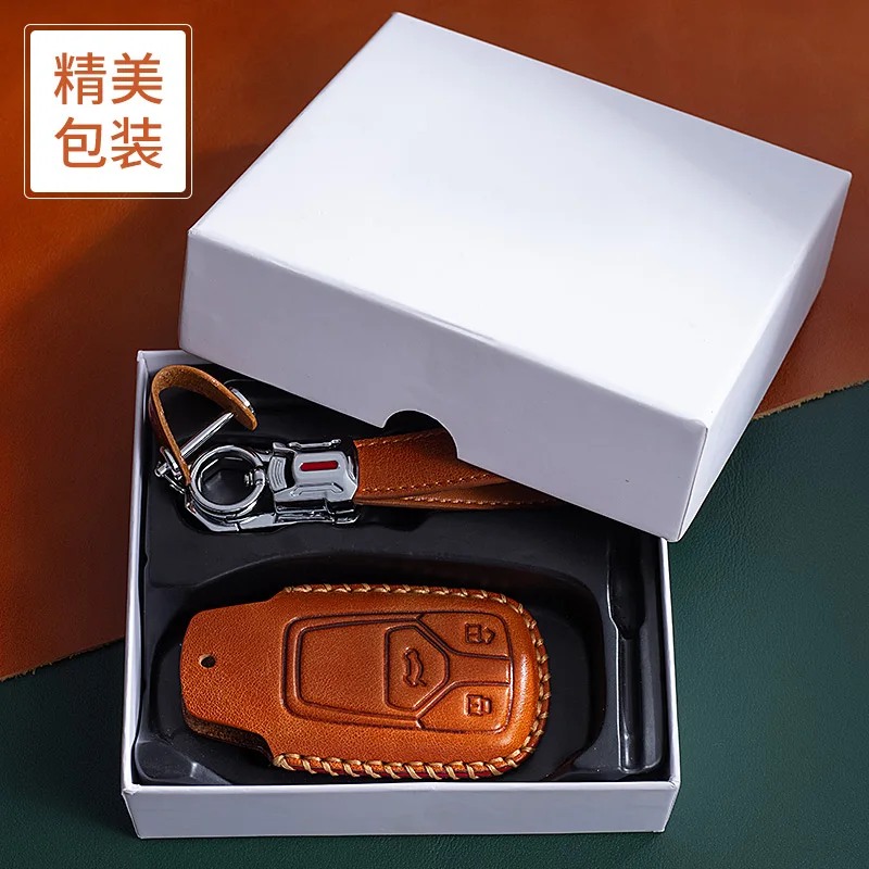 2021 hot sale soft leather car key cover protector case for audi a3 a4 a5 c5 c6 8l 8p b6 b7 b8 c6 rs3 q3 q7 tt 8l 8v s3 keychain free global shipping