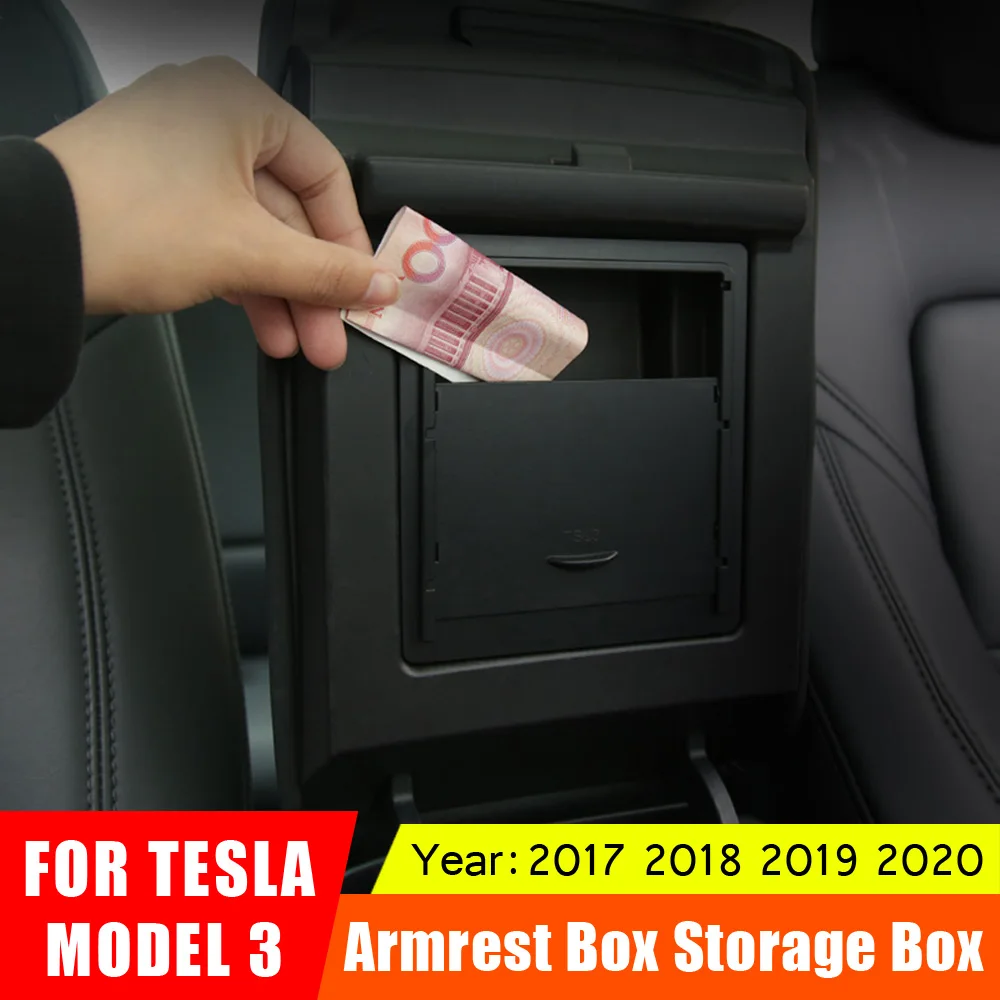 Для Tesla Model 3 2017 2018 2019 2020 автоматический подлокотник коробка Органайзер контейнер