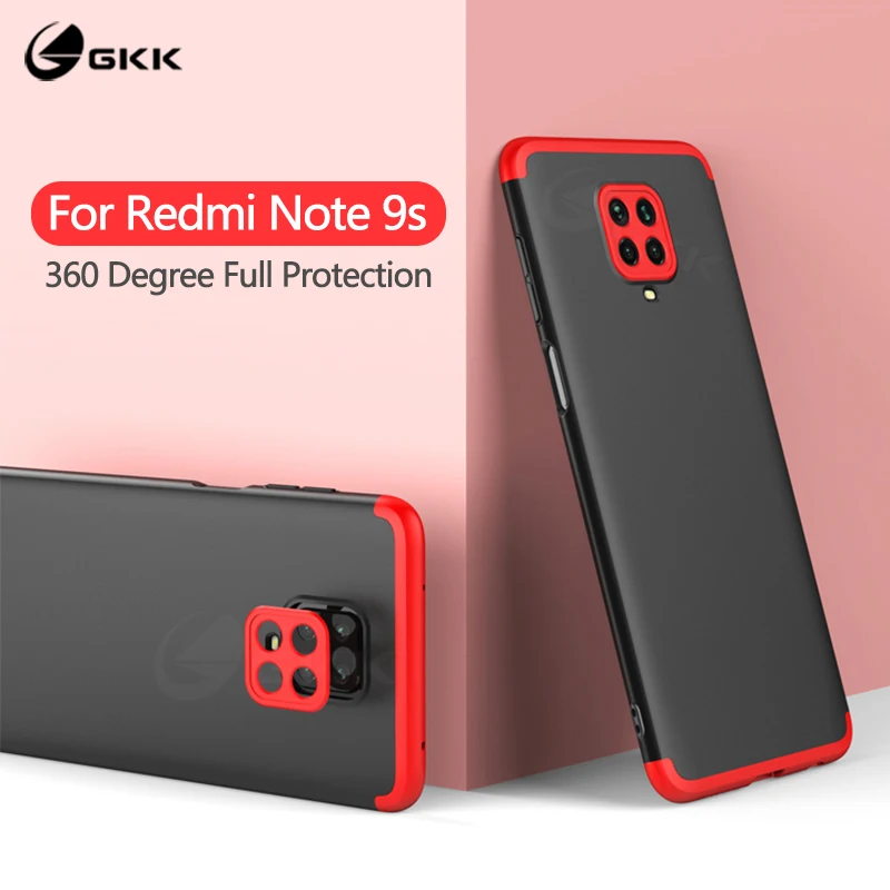 Оригинальный чехол GKK для Xiaomi Redmi Note 8 9 Pro Max 9S полная защита жесткий матовый