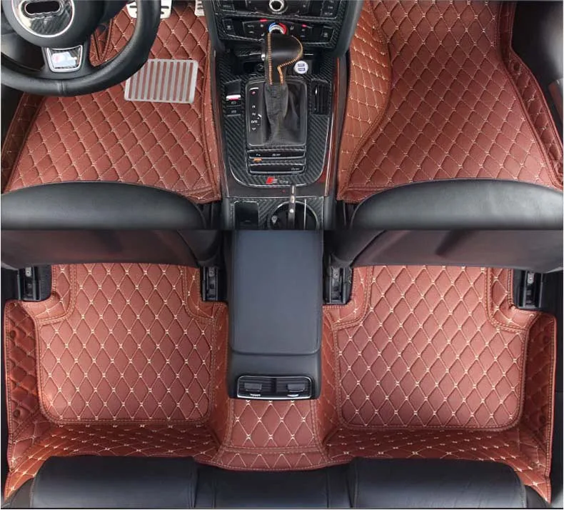Кожаный Автомобильный напольный коврик для audi q5 2016 2017 2018 2019 2020 2009 2010 2011 2012 2013 2014 2008
