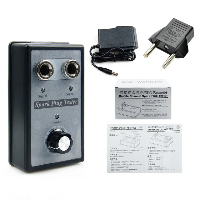 Тестер с двумя отверстиями для автомобильных свечей зажигания анализатор