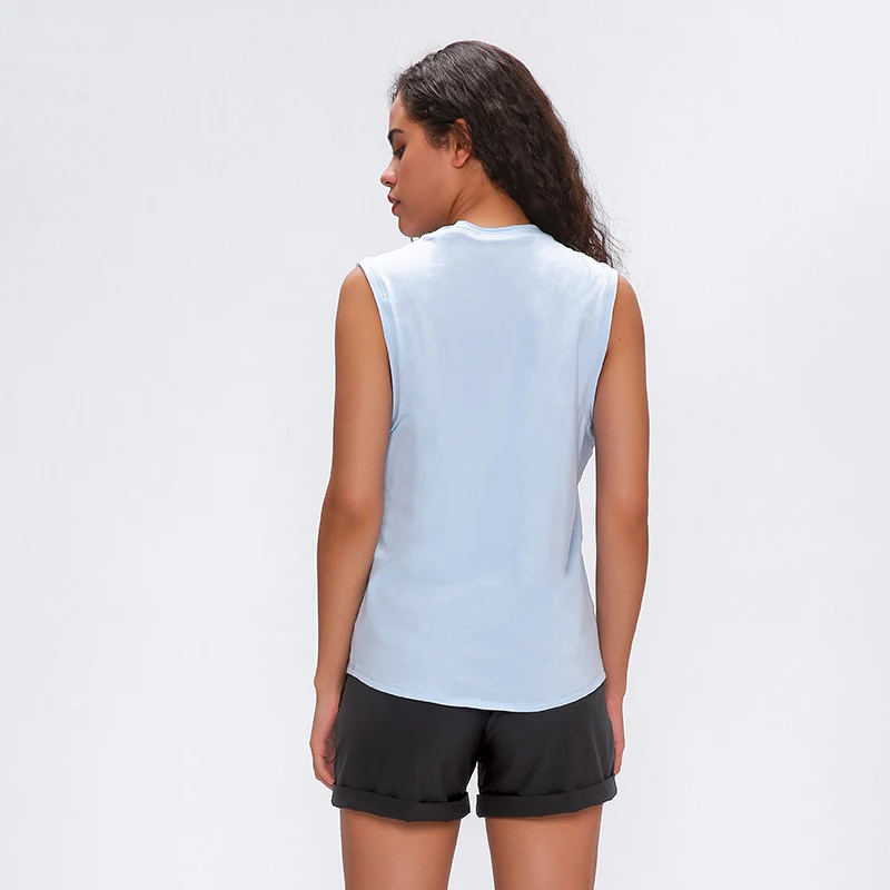 Футболка без рукавов дышащая быстросохнущая свободного кроя | Спорт и