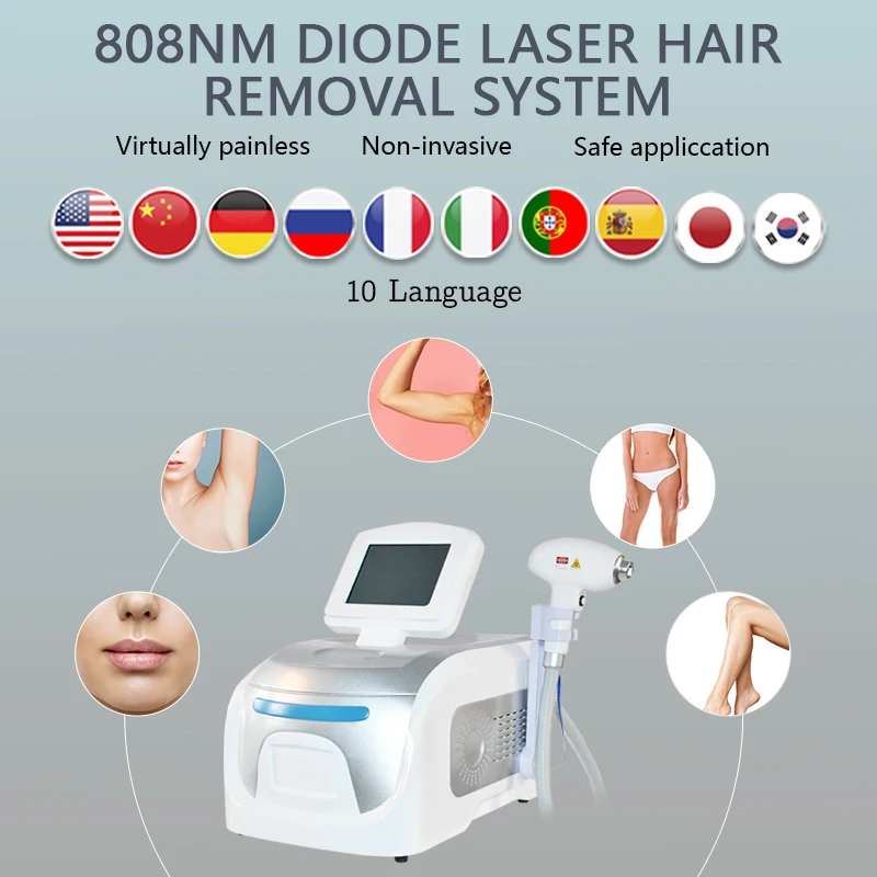 

Portable 755/808/1064nm Depilation 3 wave 808nm Diode Laser Machine for Painless Hair Removal & Skin Rejuvenation Equipment