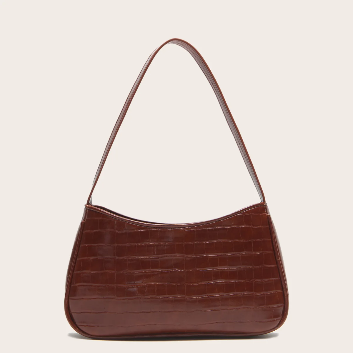 Handbag for Women 2021 Fashion Exquisite Shopping Bag Retro Casual Women Totes Shoulder Bags Female Leather Crocodile Pattern So