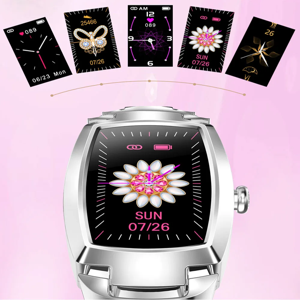 Gfordt Smart Watch For Women, Digital Watch with Heart Rate, Blood Pressure Fitness Tracker,Pedometer Activity Tracker Wristband