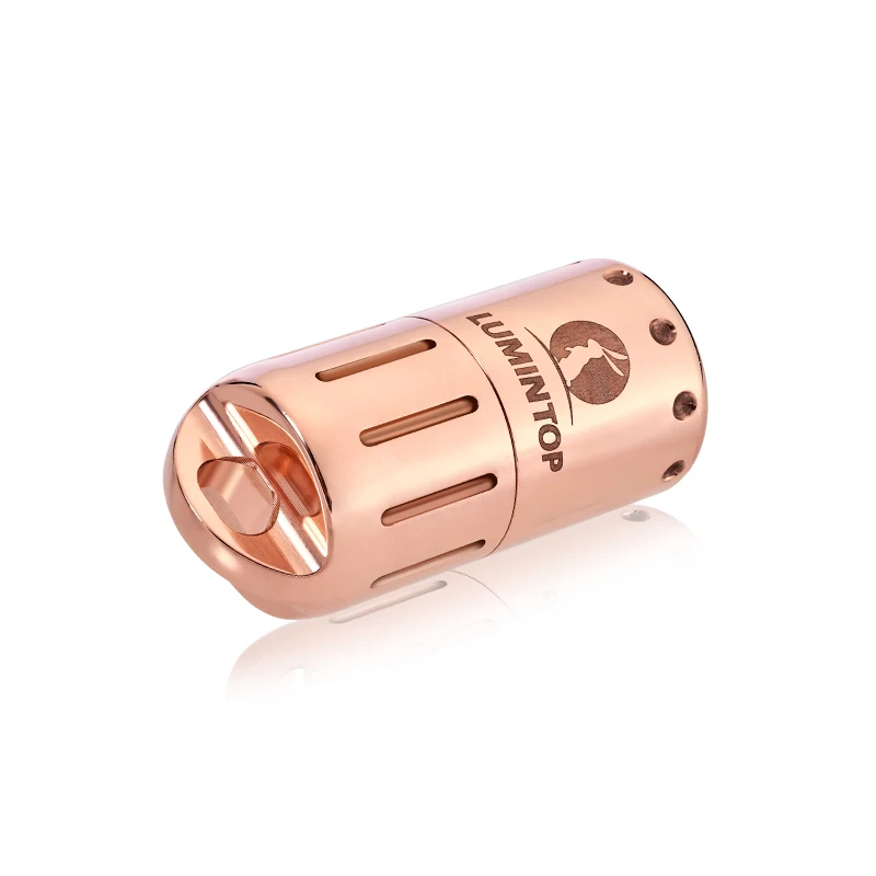 Миниатюрный медный фонарик Lumintop EDC Pimi с аккумулятором 10180 USB-порт для зарядки один