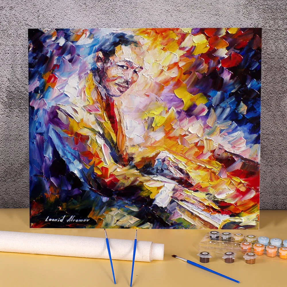 

Набор для рисования по номерам Duke Ellington, акриловые краски, 40*50 картин на холсте, ручная работа, творчество для взрослых