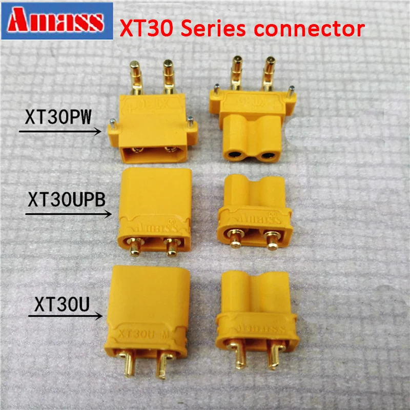 4 пары разъемов Amass XT30U/XT30UPB/XT30PW для аккумулятора ESC разъем гоночной модели |