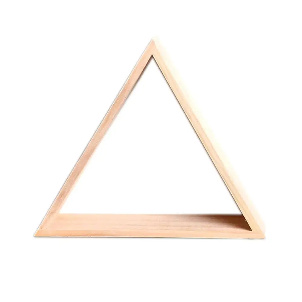 Triangular 1 Ins стиль стеллаж для хранения без узла из сосны ручной работы DIY треугольник стеллаж для хранения товаров полка для хранения украшение - Цвет: Triangular 1