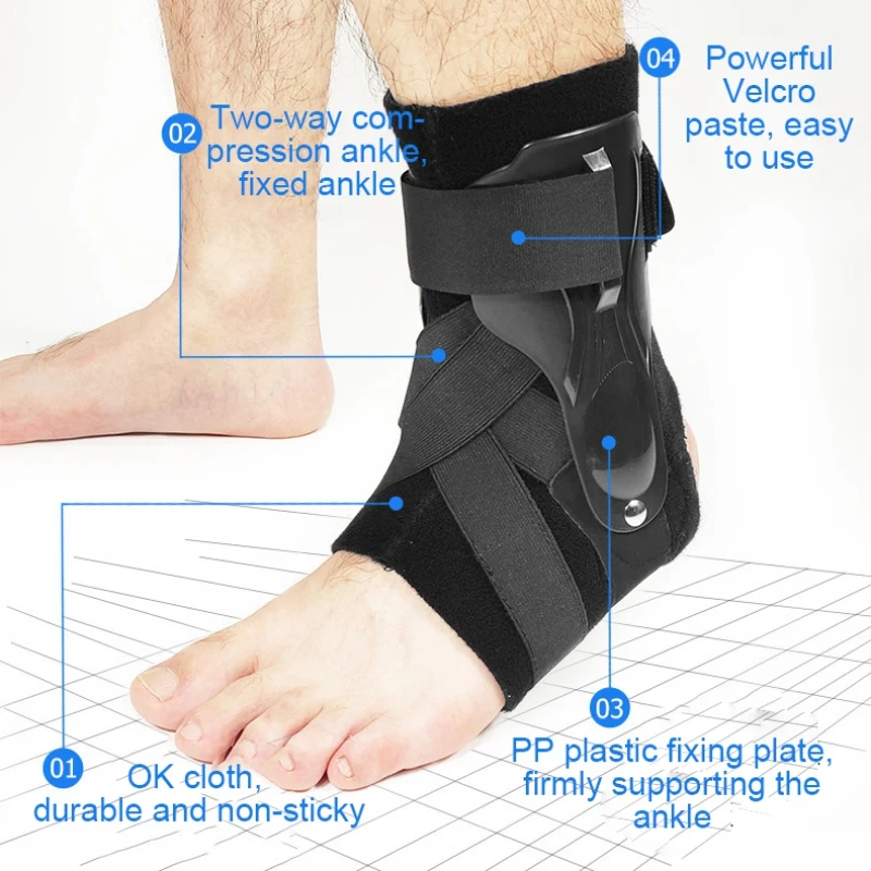 

Support Brace Elastic Compression Protector ToolsAnkle Sleeve Sport Relief Pain Foot Stabilizer Foot Guard Durable