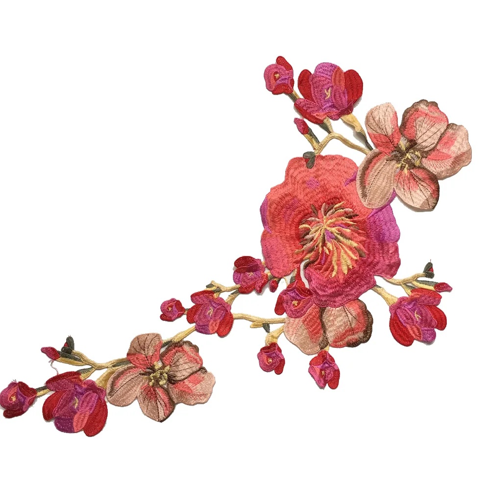 1 шт. большие цветочные аппликации для вышивания нашивки пришивания украшение