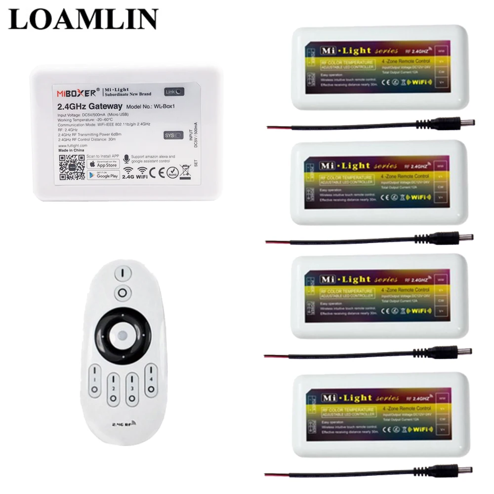 Светодиодный светильник Mi CCT с дистанционным управлением 2 4 ГГц Wi Fi Ibox2 CW/WW