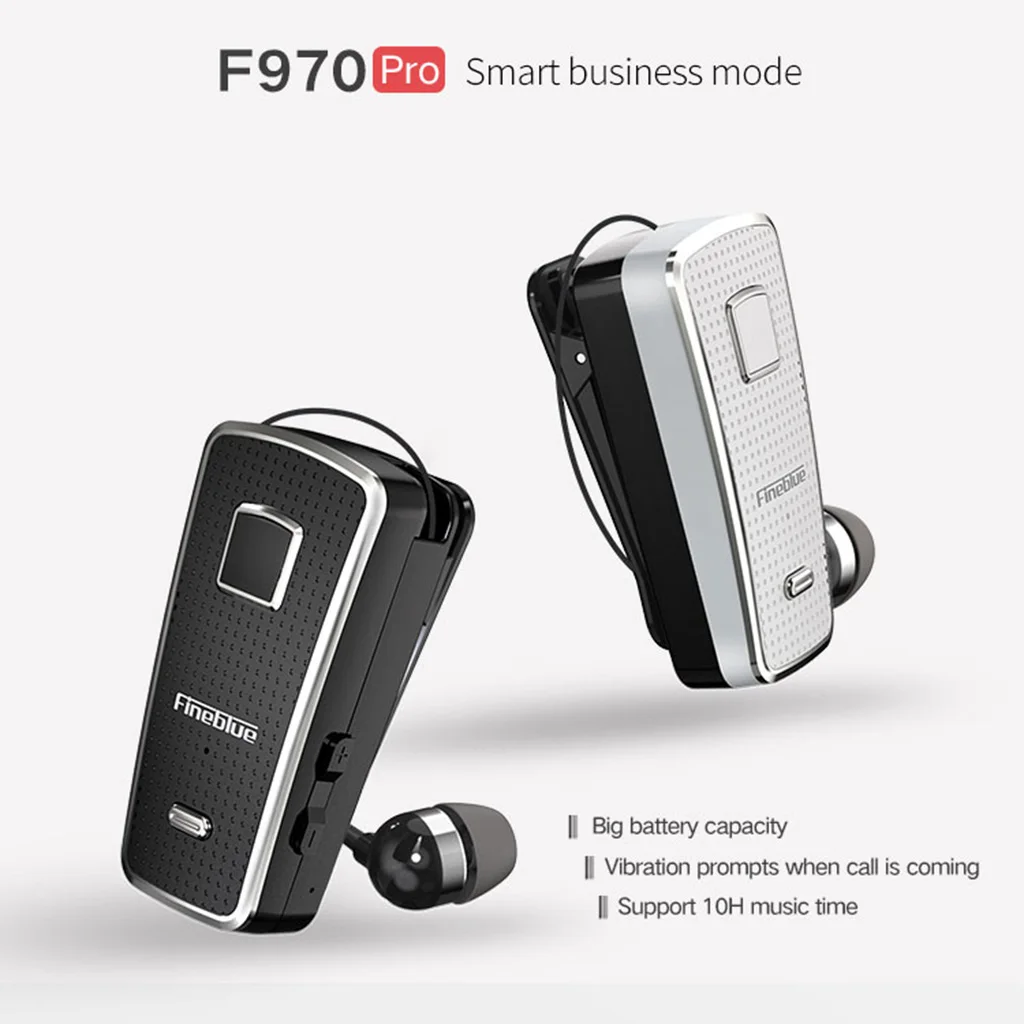 Fineblue F970Pro мини портативные беспроводные Bluetooth 5 0 наушники телескопическая задняя