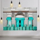 Виниловые фоны Аква ювелирный магазин подарок ребенок портрет День Рождения фотография фоны фотостудия Декор стены