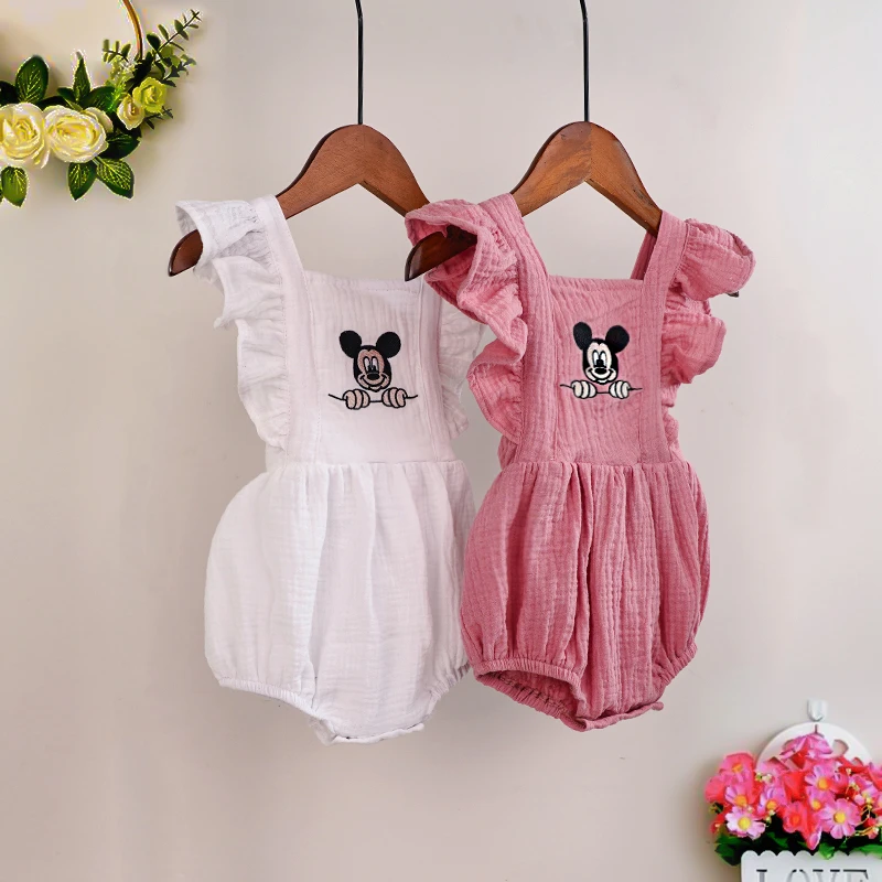 Одежда для новорожденных с изображением Микки Мауса|Ромперы| |