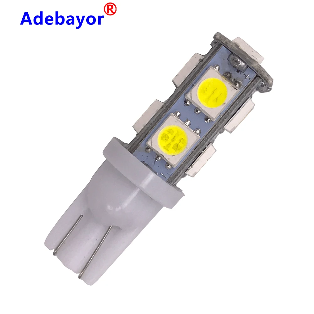 20 шт T10 W5W светодиодный 194 168 5050 9 SMD авто клиновидный боковой задний Автомобильные