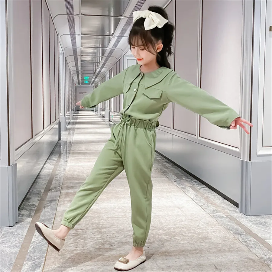 Комплект одежды для девочек 8-12 лет кофта и штаны комплект подростков весна-осень