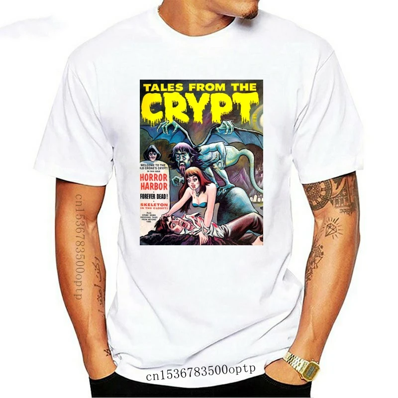 

Новинка 2021, Мужская футболка с рисунком сказок из кривой, ужаса, гавани, комиксов, ТВ, размер детской одежды, крутая Повседневная футболка