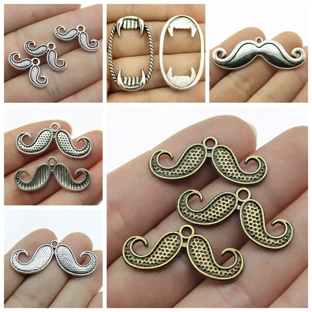 

jewelry findings components Moustache Charms for bracelets charm pendant