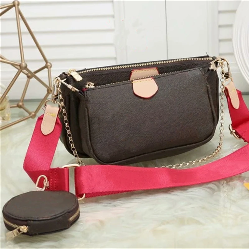 

Brand Luxury Quality 3 Pcs Set Womens Handbags Crossbody Purses Lady Tote Vintage PU Shoulder Bag Fashion Duffle Shopping Wallet
