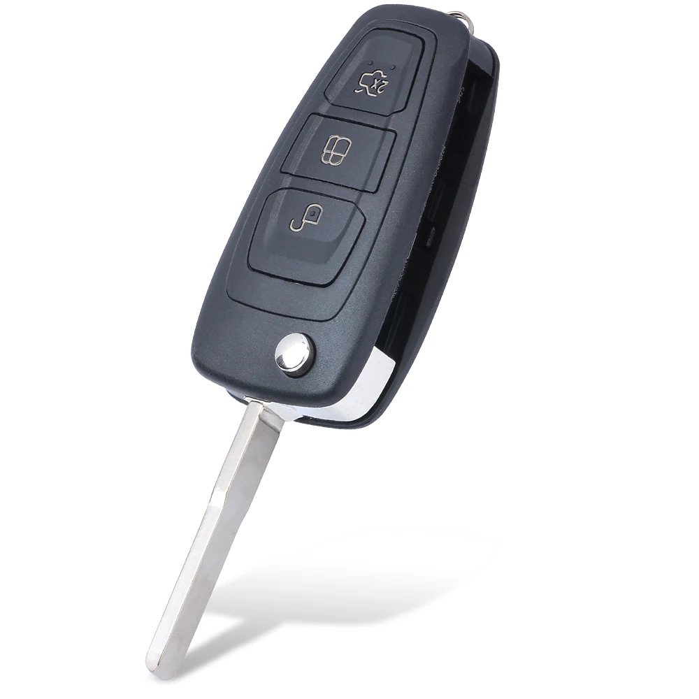 KEYECU 10X замена флип дистанционный ключ брелок от машины 3B 434 МГц для Ford C Max фокус Grand